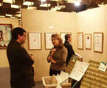 Dir. John T Spike & Anna Hunter with HRH lithos background right, Seven Sisters background left